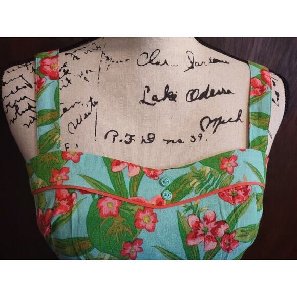 Matilda Jane Floral Dress Size 6 Hello Lovely by the Bay Blue Pinup Babydoll NEW - Picture 2 of 10